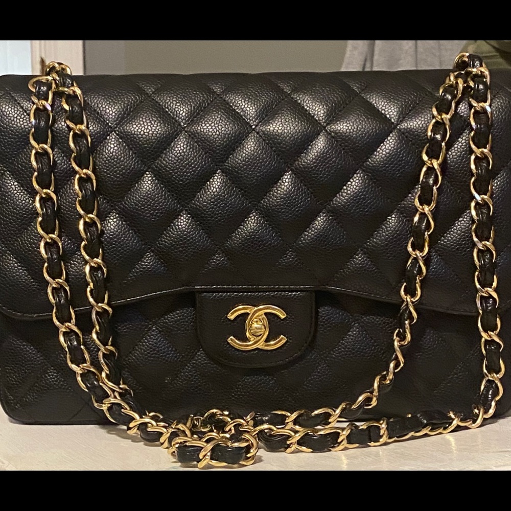 CHANEL Classic Double flap Jumbo handbag